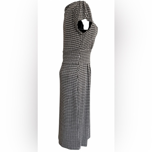 Banana Republic S Houndstooth Sheath Dress Sweetheart Career Work Cocktail - Picture 3 of 8